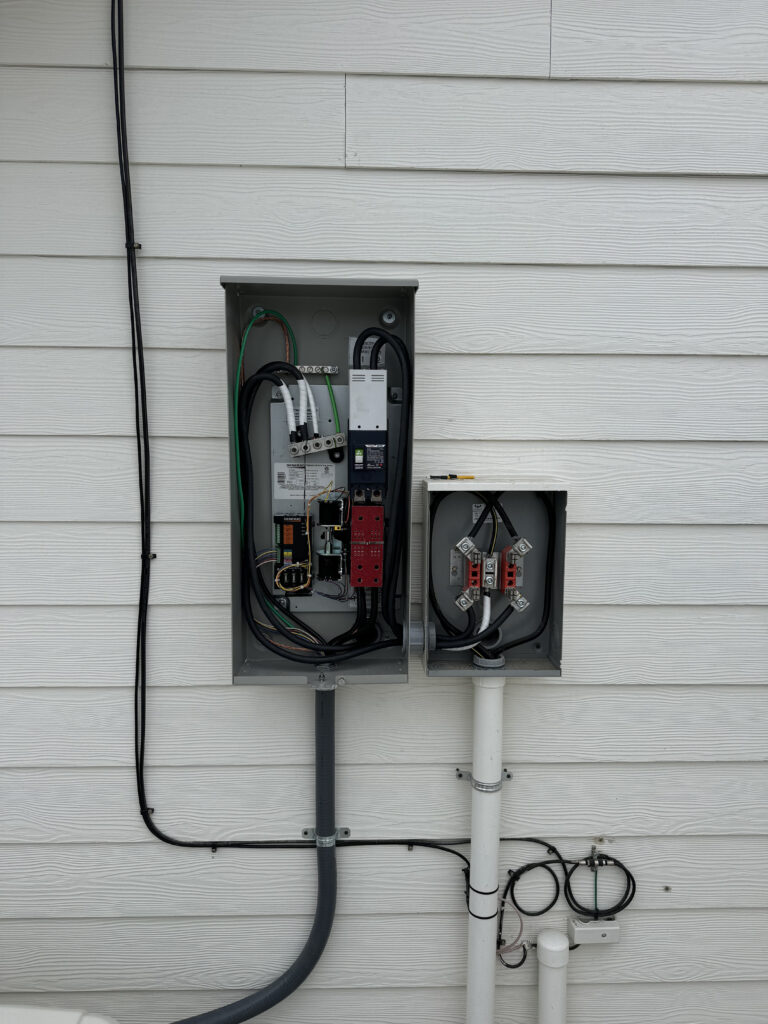 Electrical installation by Walker Electric for a modern home